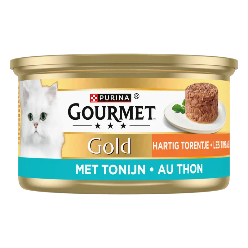 Gold Hartig Torentje Kattenvoer nat met Tonijn