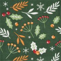 Een afbeelding van AH Excellent Servet figuurtjes groen 33x33cm