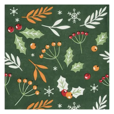pdp-image-AH Excellent Servet groen decor 33cm