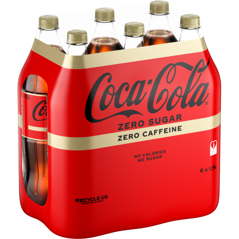 Een afbeelding van Coca-Cola Zero no cafeine 6-pack bel