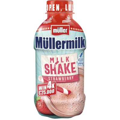 pdp-image-Müller Müllermilk milkshake aardbeismaak
