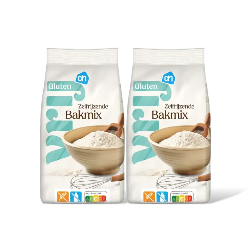 AH Glutenvrij Zelfrijzende bakmix 2-pack