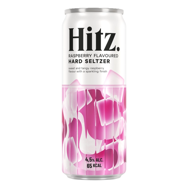 Hard seltzer raspberry flavoured