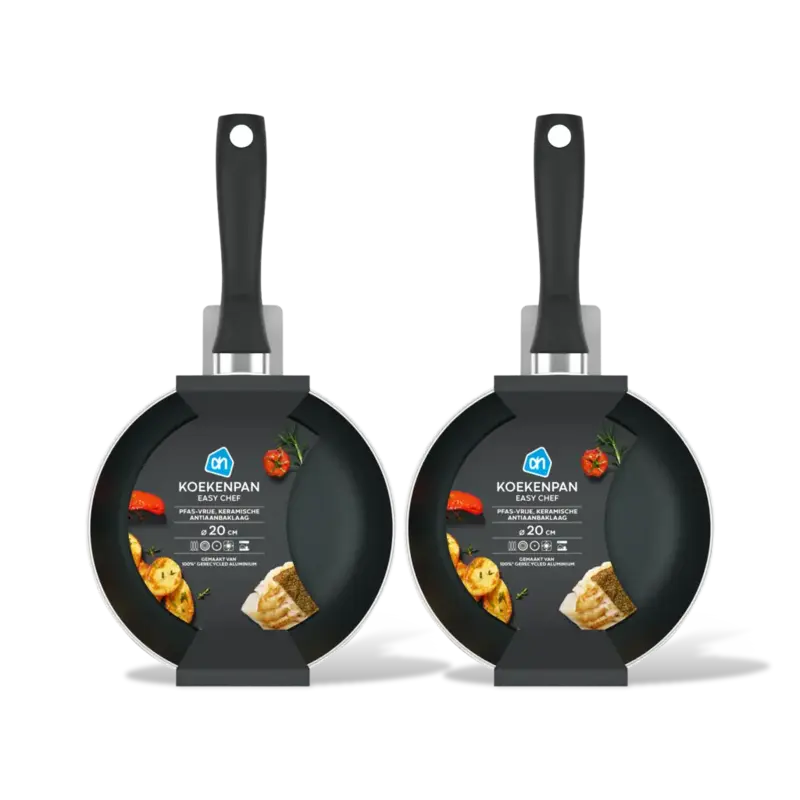 AH Koekenpan easy chef 20cm 2-pack