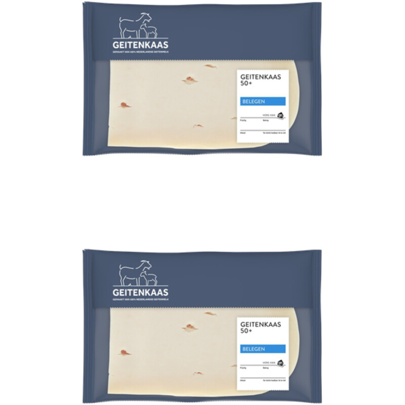 Een afbeelding van AH Geitenkaas belegen 50+ plakken 2-pack