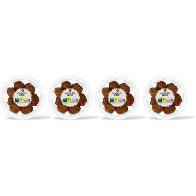 AH Gehaktballetjes naturel 4 pack