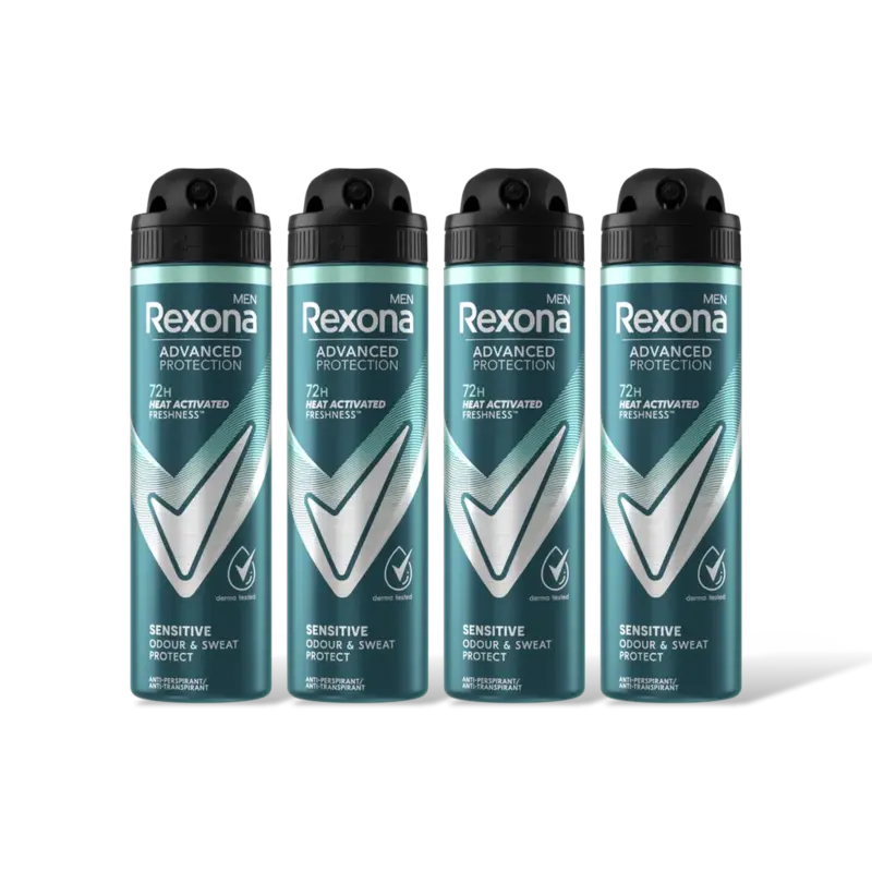 Rexona Men sensitive anti-transpirant 4-pack