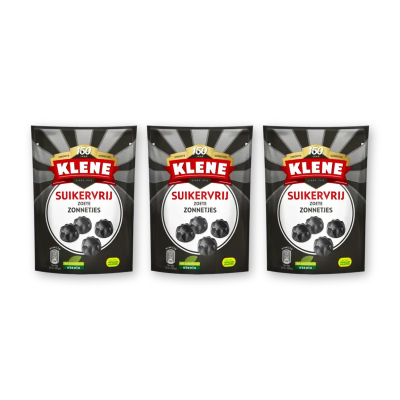 Klene Suikervrij zoete zonnetjes 3-pack