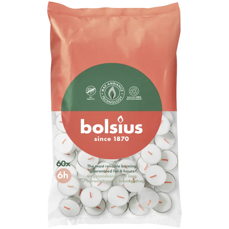Bolsius Theelicht 6 uur