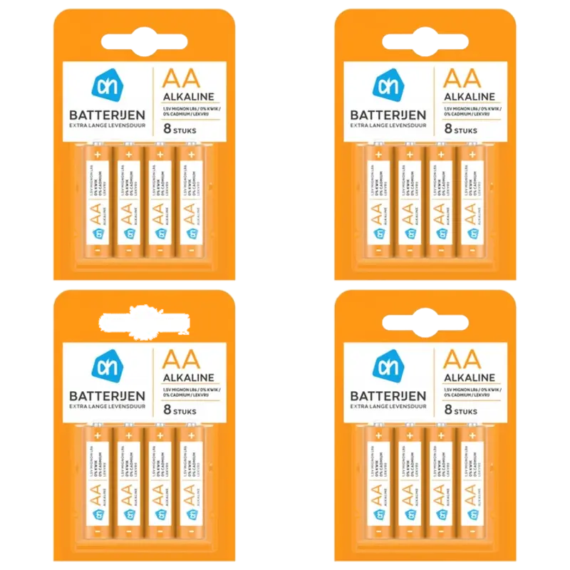 AH AA alkaline 1,5V mignon 4-pack