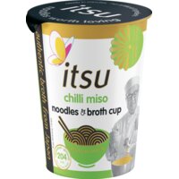 Een afbeelding van Itsu Chili miso noodles & broth cup
