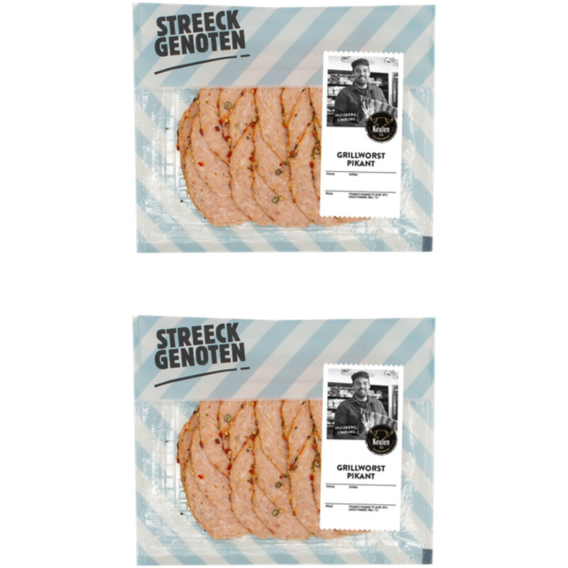 Een afbeelding van Streeckgenoten Grillworst pikant 2-pack