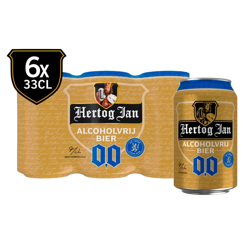 0.0% Alcoholvrij bier blik 6-pack