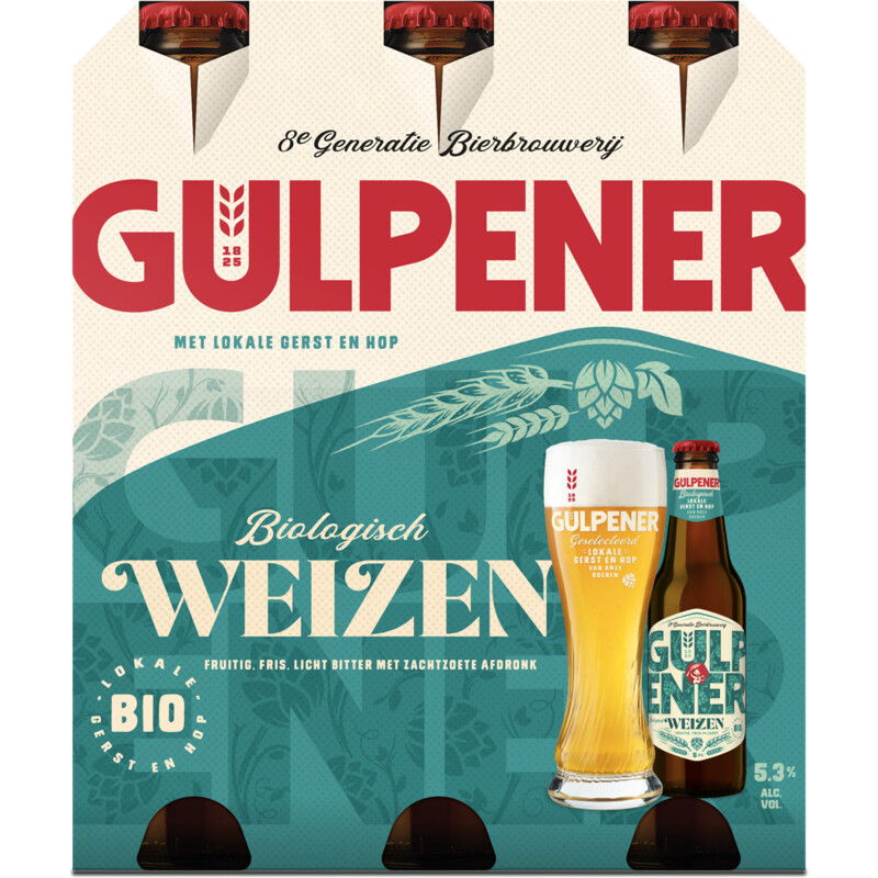 Een afbeelding van Gulpener Biologisch weizen 6-pack