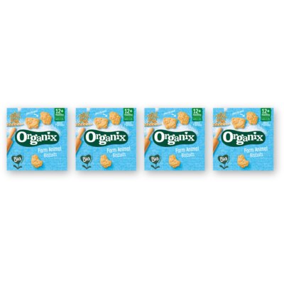 pdp-image-Organix Boerderijdieren koekjes 12m+ 4-pack