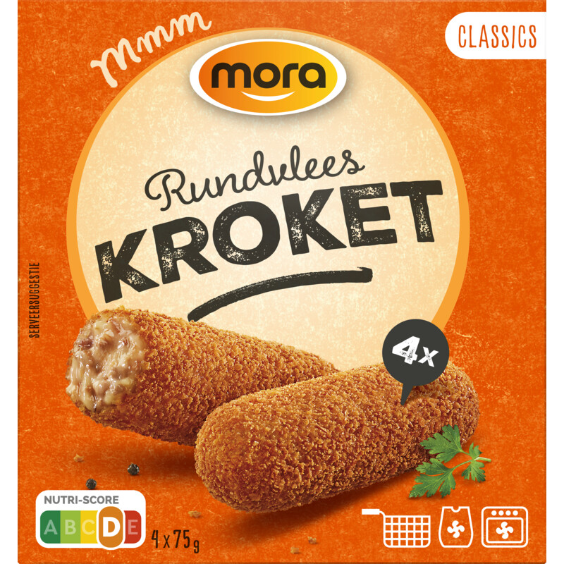 Een afbeelding van Mora Classics rundvlees kroketten