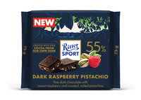 Ritter Sport Dark raspberry pistachio