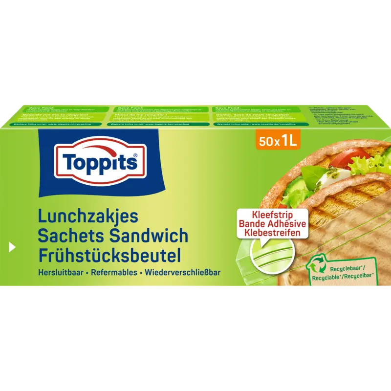 Toppits Lunchzakjes 1 liter