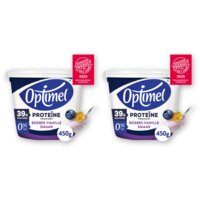 Optimel Proteine yoghurt bosbes vanillesmaak 2pk