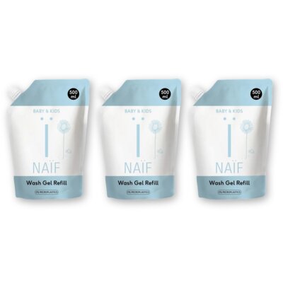 pdp-image-Naïf Baby & kids wash gel refill 3-pack