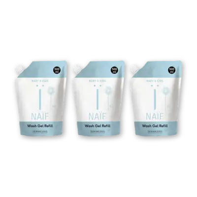 pdp-image-Naïf Baby & kids wash gel refill 3-pack