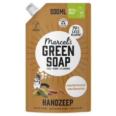 pdp-image-Marcel's Green Soap Handzeep sandalwood & cardamom navulling