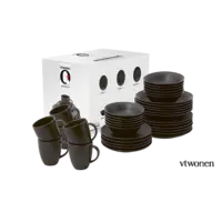 vtwonen Serviesset 36-delig matt black