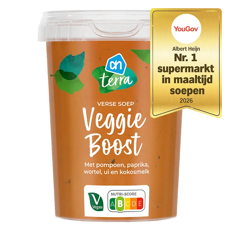 Verse soep veggie boost met pompoen
