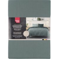 Tutti Mistral Home Dekbedovertrek uni green 240x200cm