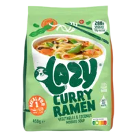 Lazy Curry ramen maaltijd