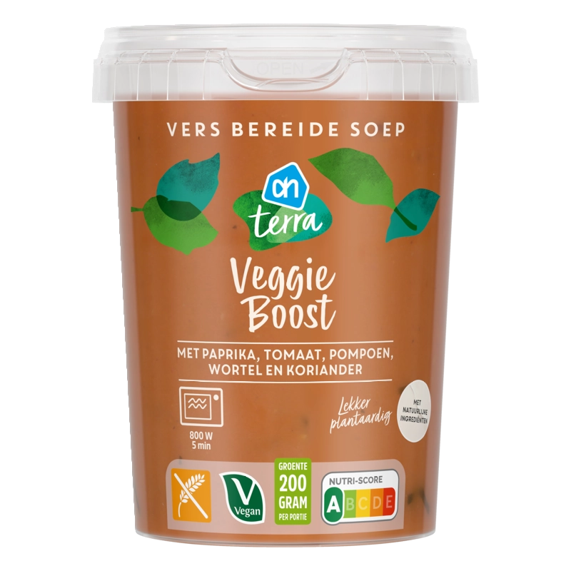 AH Terra Verse soep veggie boost paprika tomaat