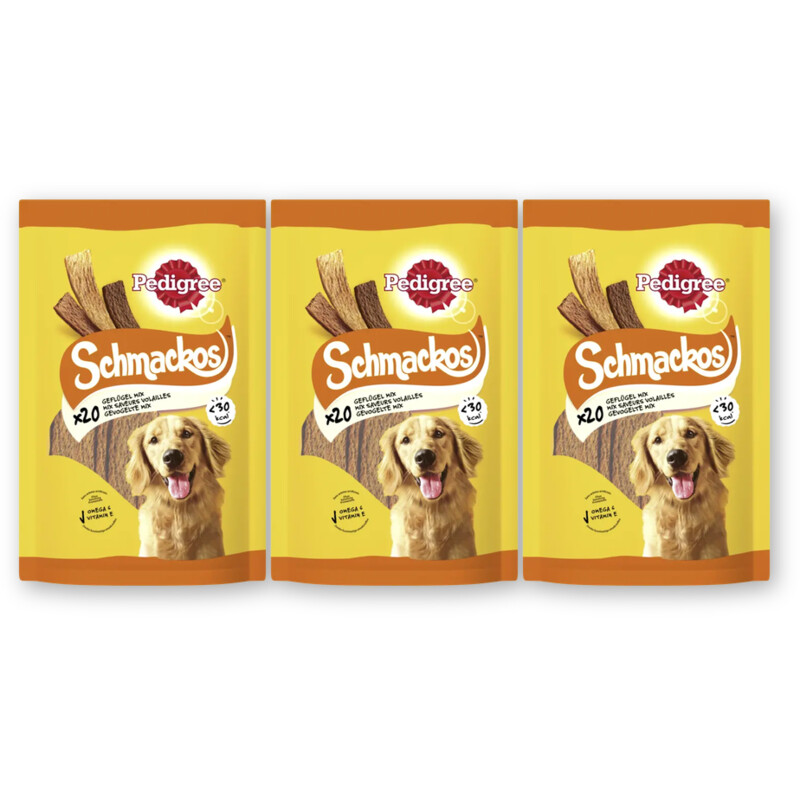 Pedigree Schmackos gevogelte mix 3-pack