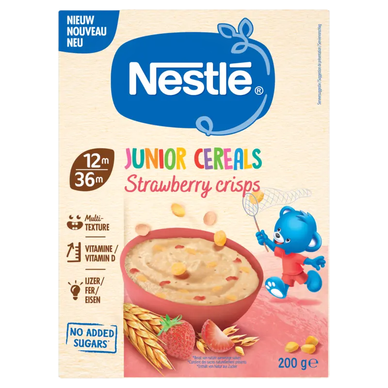 Junior Cereals Strawberry Crisps 12m-36m