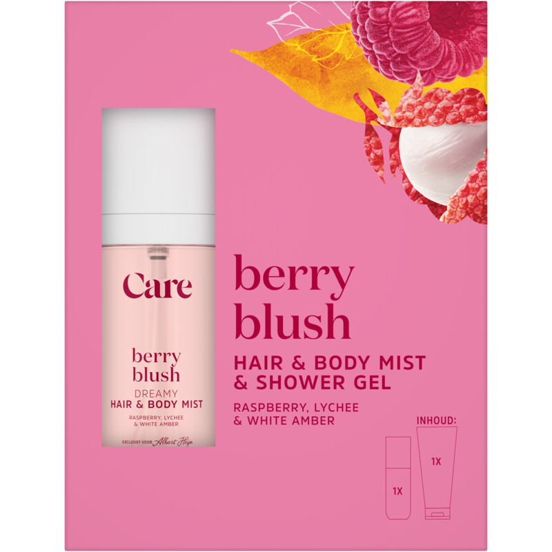 Een afbeelding van Care Berry blush hair & body mist giftset