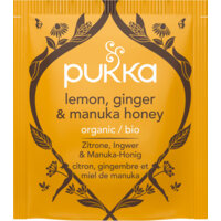 Een afbeelding van Pukka Lemon ginger manuka honey