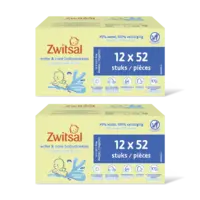 Zwitsal Water&care babydoekjes geur 2-pack
