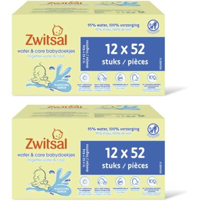 pdp-image-Zwitsal Water&care babydoekjes geur 2-pack