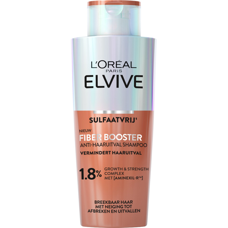 Een afbeelding van L'Oréal Paris Elvive Fiber booster anti-haaruitval shampoo