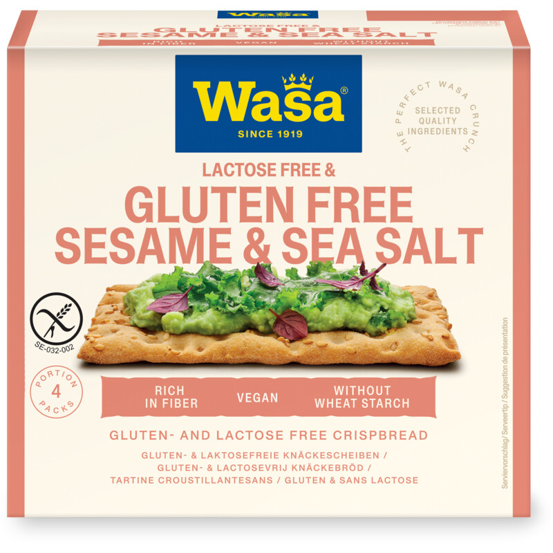 Een afbeelding van Wasa Sesame & sea salt glutenvrij