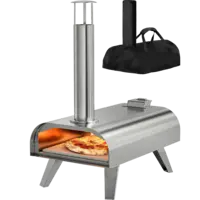 KitchenBrothers Pizza oven hout met hoes