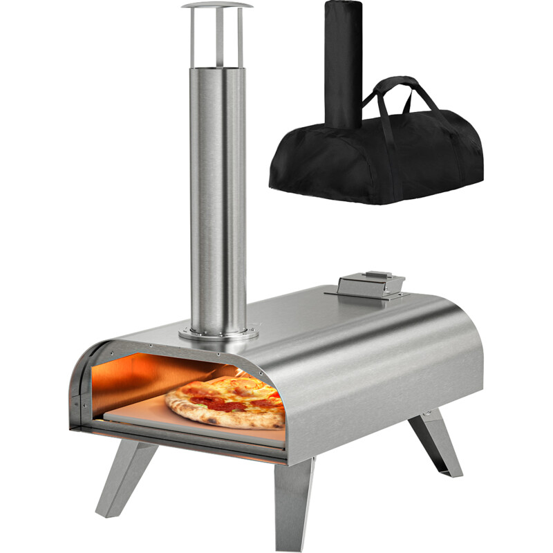 KitchenBrothers Pizza oven hout met hoes