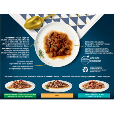 pdp-image-Gourmet Perle sauce delight rund kip tonijn zalm