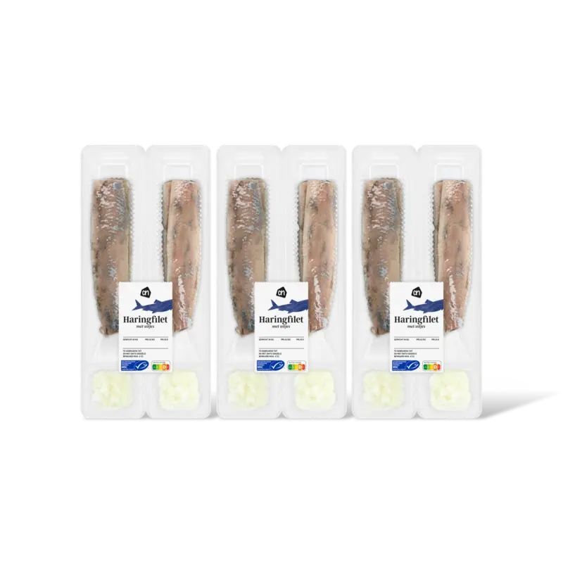 Haringfilet met uitjes 3-pack