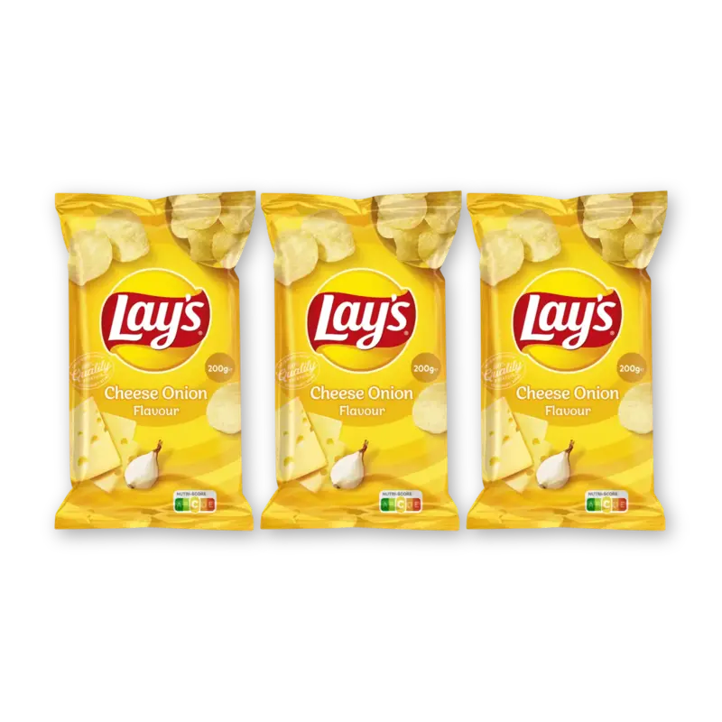 Cheese onion 3-pack