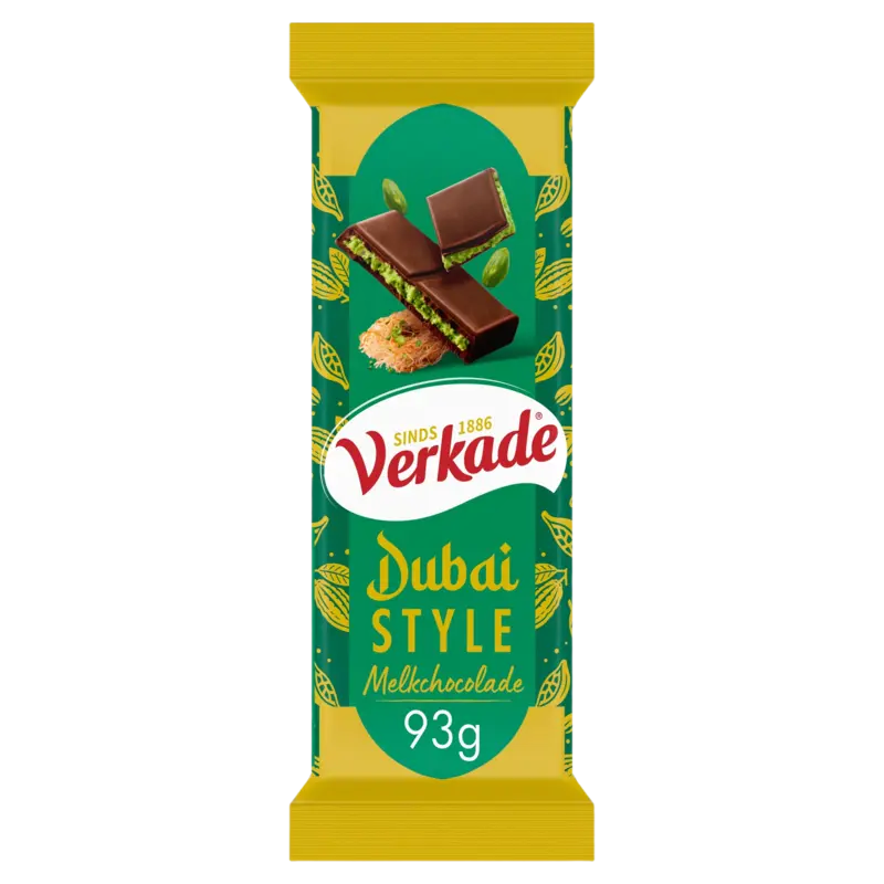 Dubai style melkchocoladereep