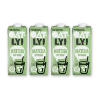 Oatly! Matcha haverdrank 4-pack