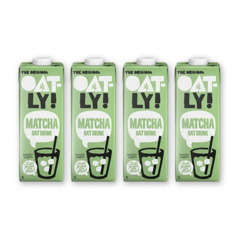 Oatly! Matcha haverdrank 4-pack