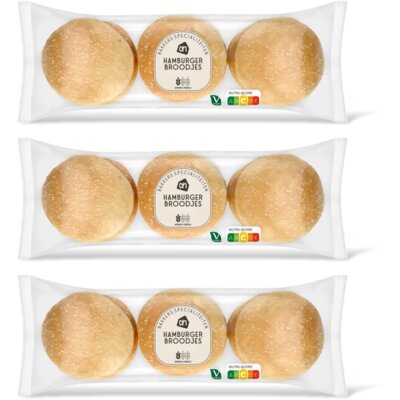 AH Hamburger broodjes 3-pack