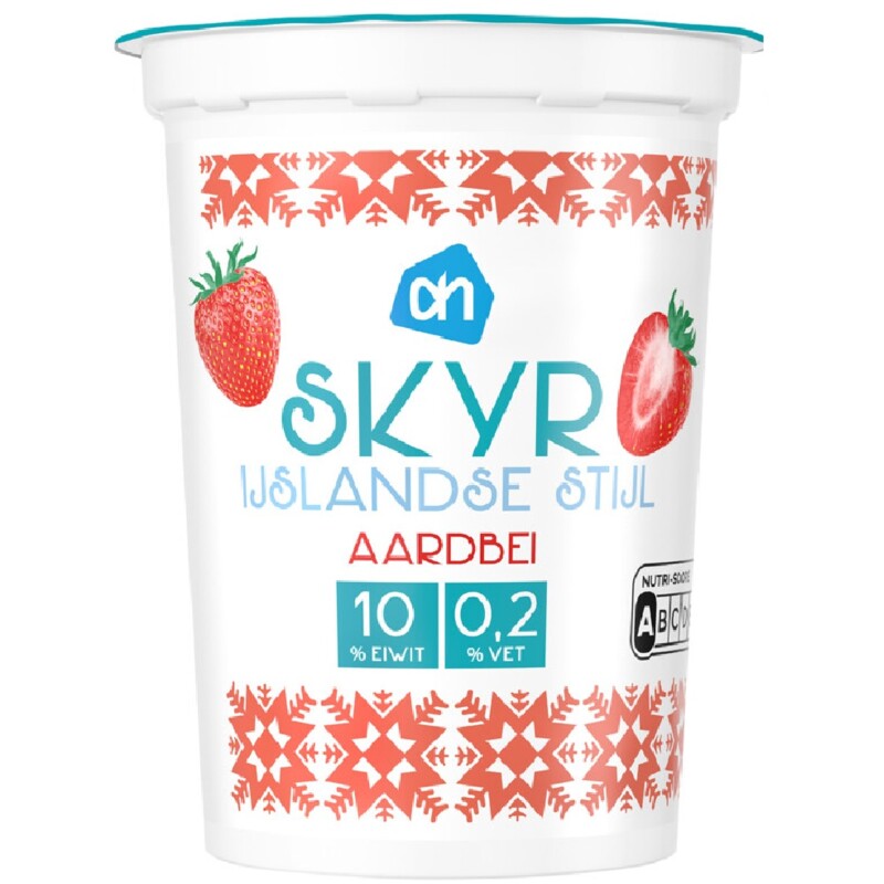Een afbeelding van AH Skyr IJslandse stijl aardbei