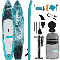 Lifegoods Sup board touring with seat splash blue